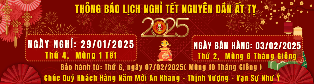 Thông báo lịch nghỉ Tết Nguyên Đán Ất Tỵ 2025