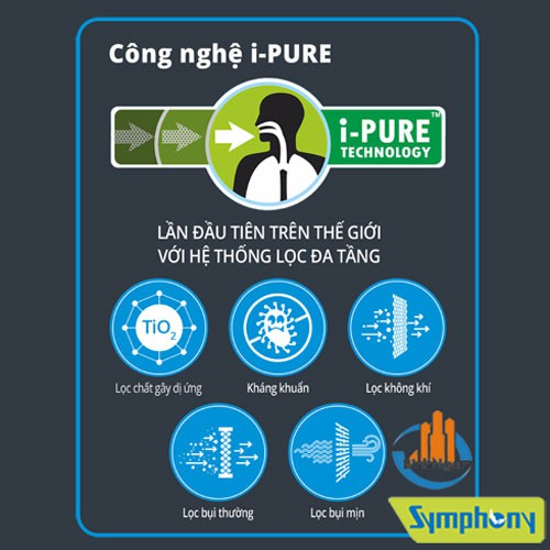 Công nghệ ipure với máy làm mát symphony