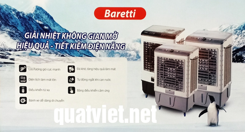 Máy làm mát không khí Baretti giá rẻ