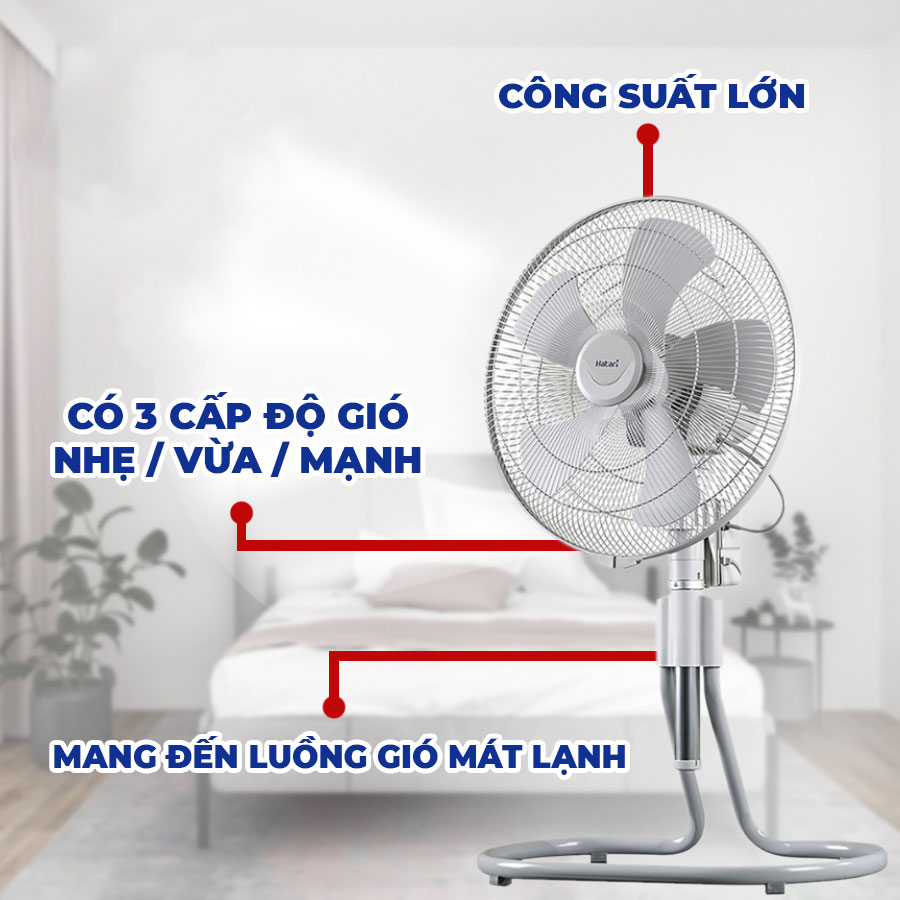 Quạt sàn rút Hatari IS22M1