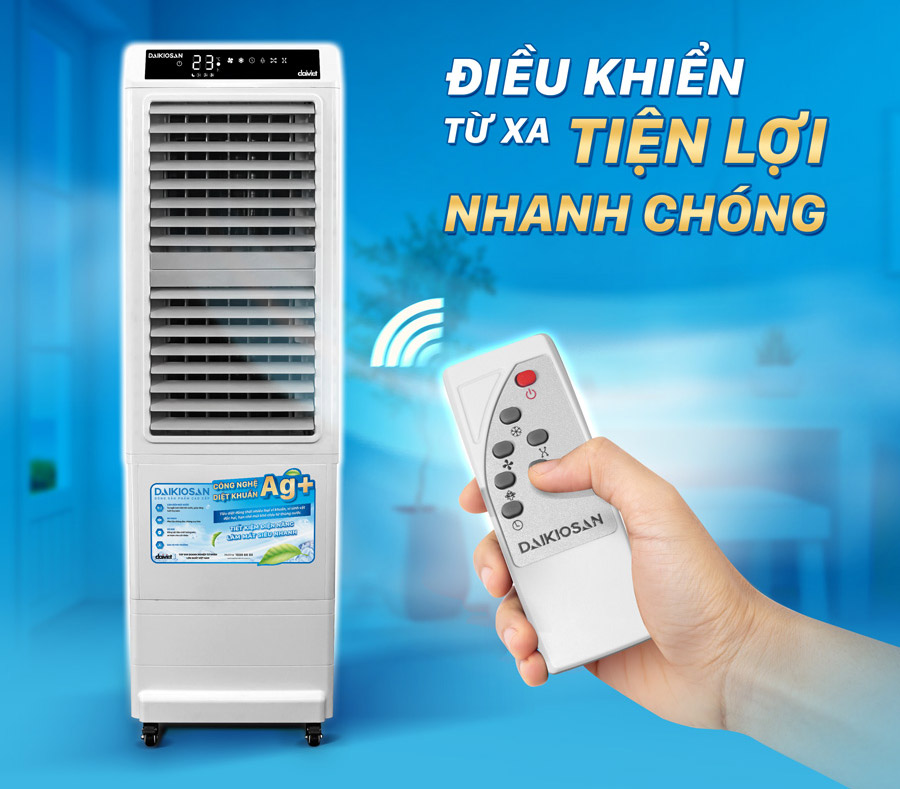 Quạt hơi nươc Daikioan DM104 có điều khiển từ xa