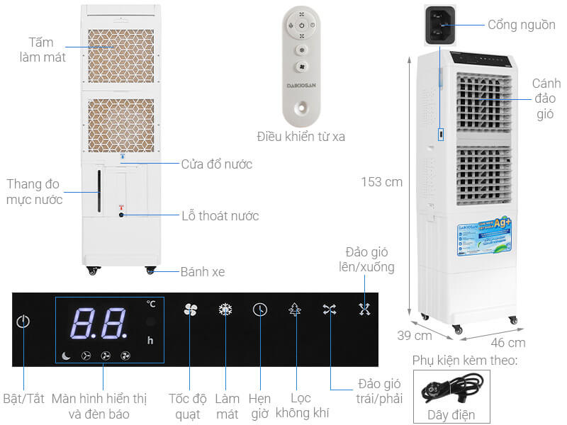 Quạt điều hòa làm mát Daikiosan DM104