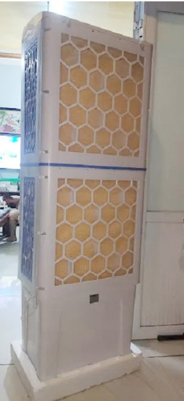 Phía sau quạt hơi nước 2 tầng công nghiệp Tomoko HA-1800