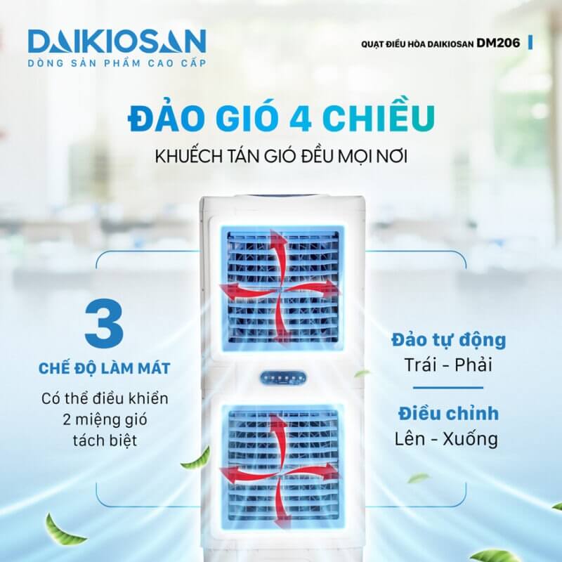 Quạt điều hòa Daikiosan DM206 2 tầng