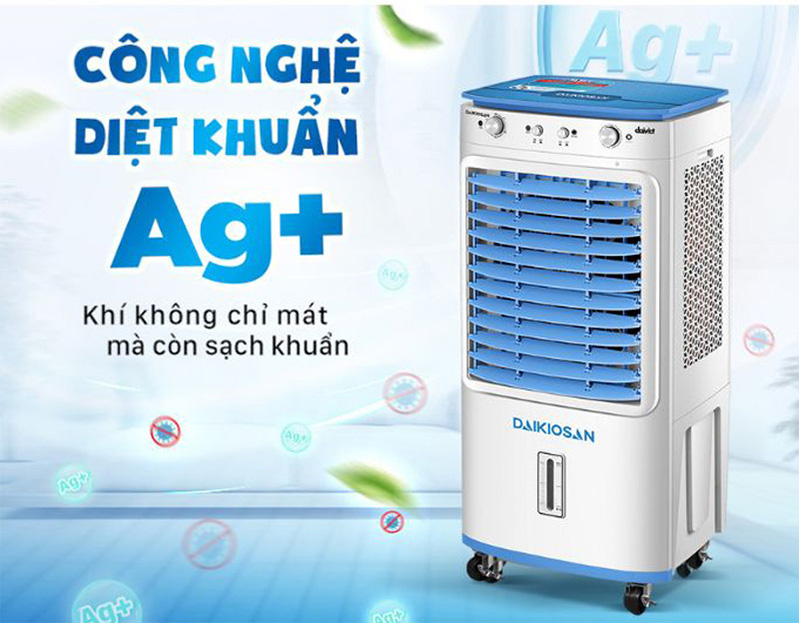 công nghệ diệt khuẩn Ag+, tạo ra luồng khí trong lành