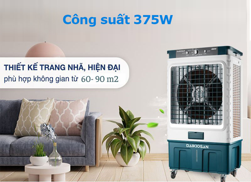 Thiết kế hiện đại , công suất 375W làm mát diện rộng