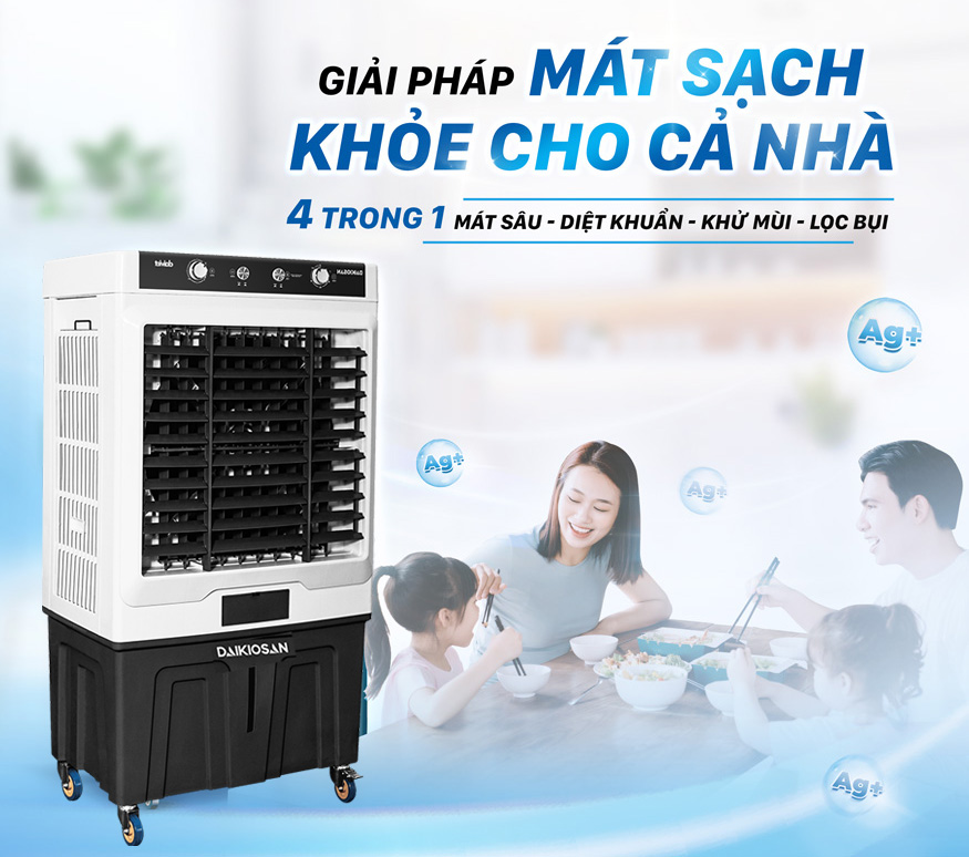 Làm mát sạch khỏe cho cả gia đình