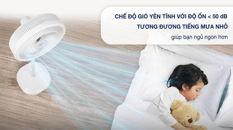 Chế độ gió yên tĩnh với độ ồn thấp