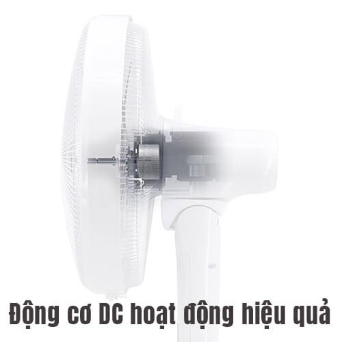 Quạt cây đứng Hitachi LF-D6RC có động cơ DC êm ái tiết kiệm điện