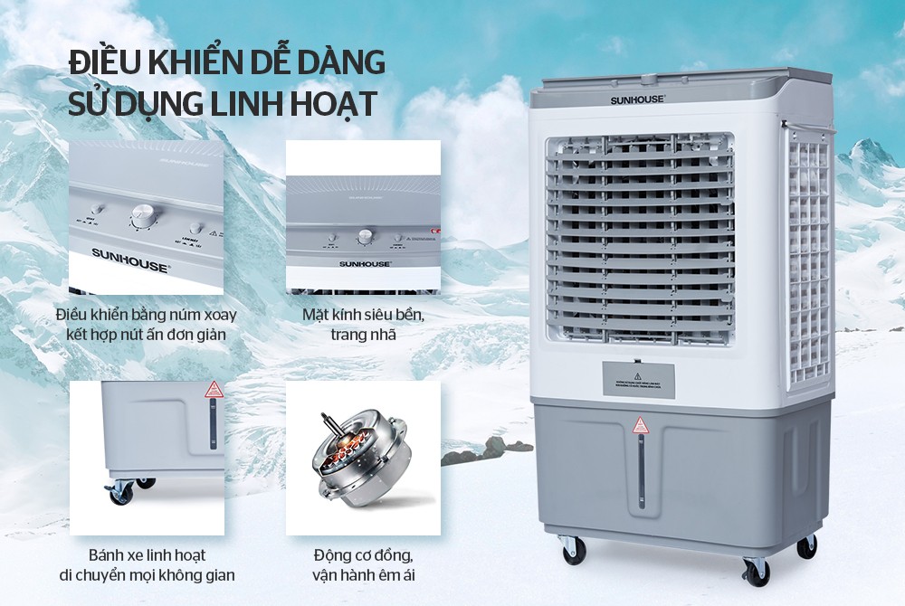 Điều khiển dễ dàng, sử dụng linh hoạt