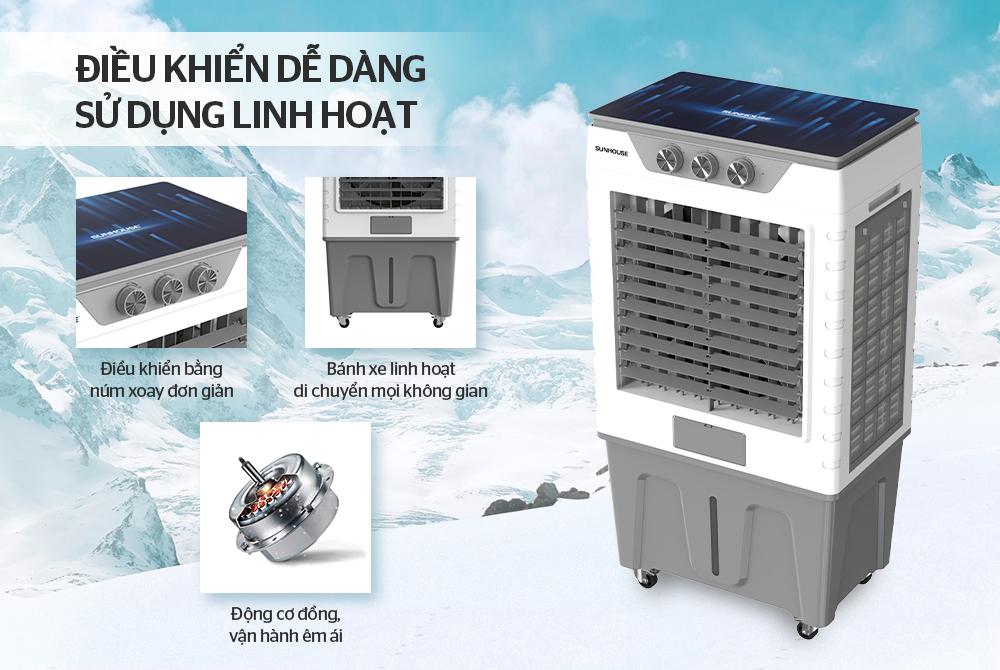 bảng điều khiển cơ dễ hiểu, dễ sử dụng linh hoạt