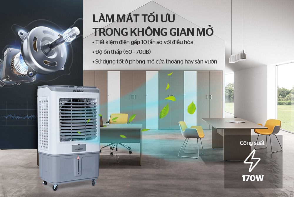 Làm mát tối ưu trong không gian mở