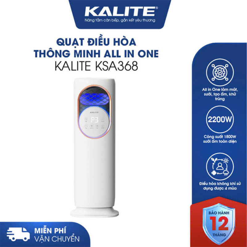 Quạt điều hòa Kalite KSA368 All in one 60W