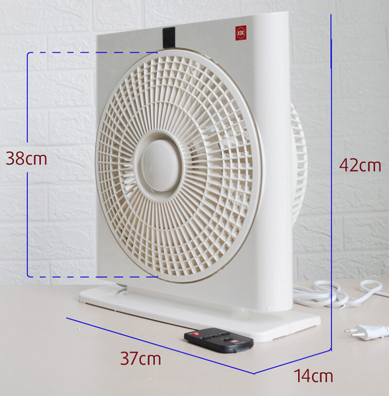 Kích thước đầy đủ của quạt