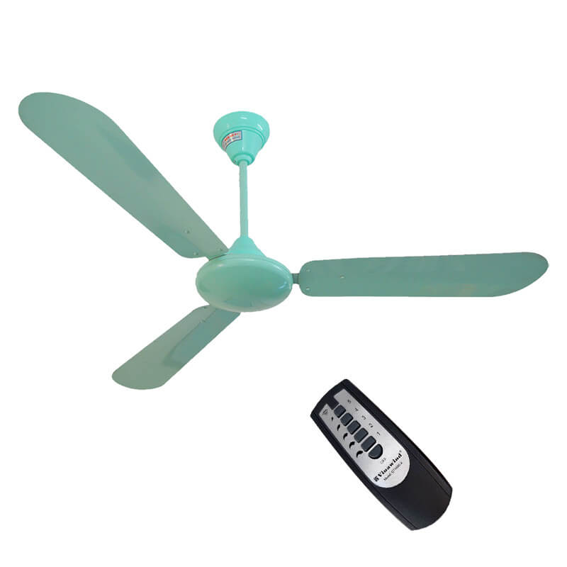 Quạt trần Vinawind QT1400X 3 cánh có điều khiển 75W màu xanh