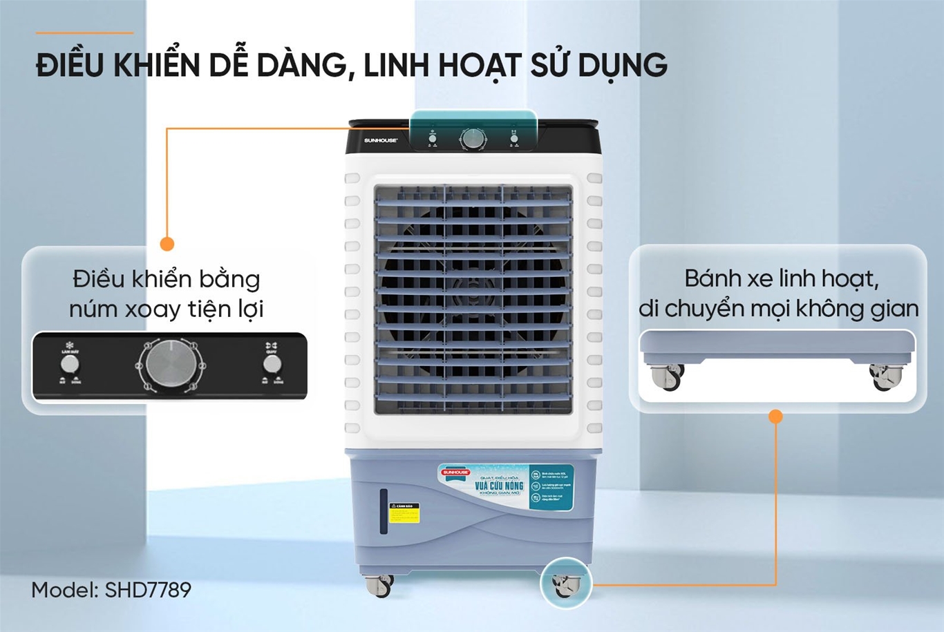 Điều khiển dễ dàng – Sử dụng linh hoạt