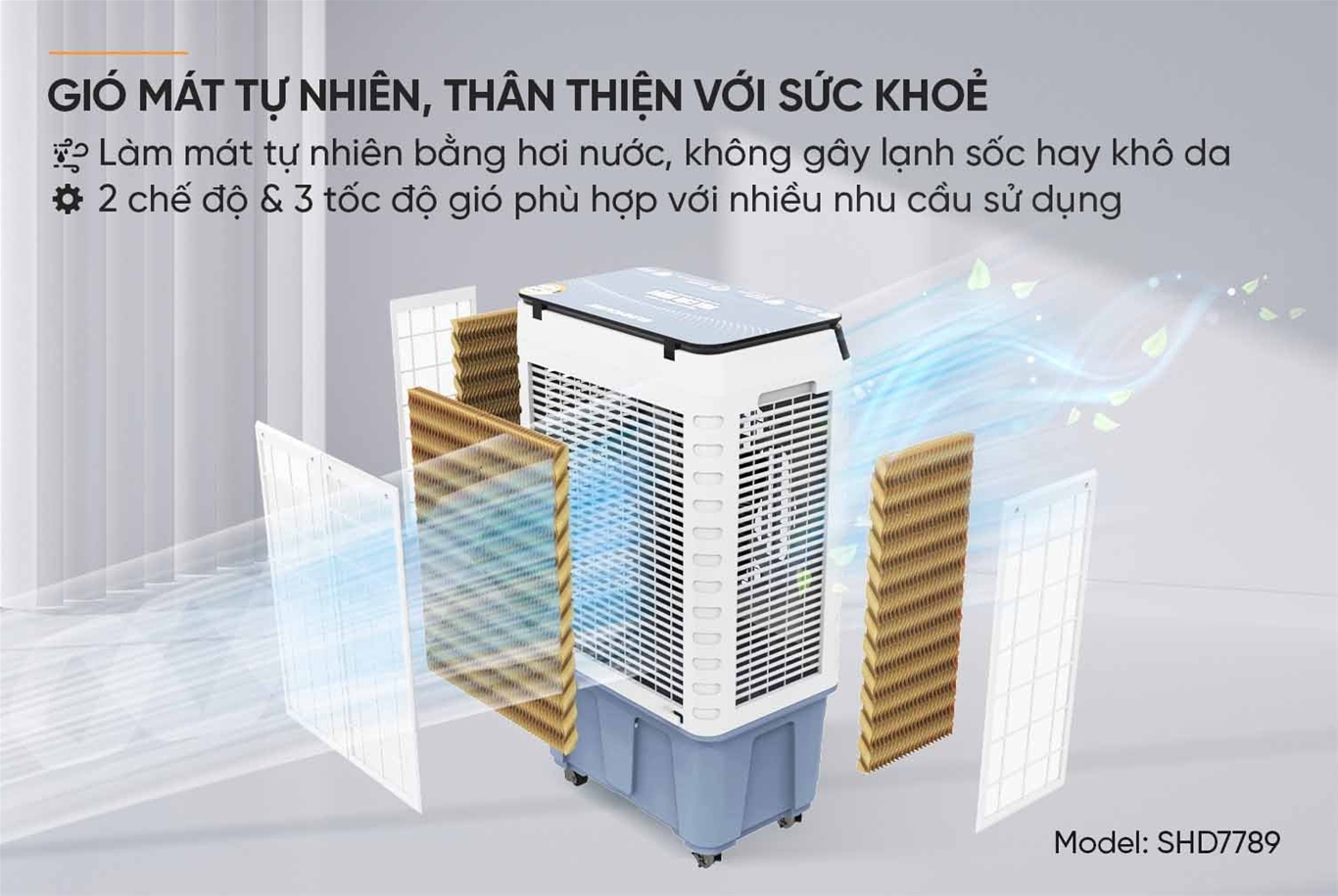 Gió mát tự nhiên – Thân thiện với sức khỏe
