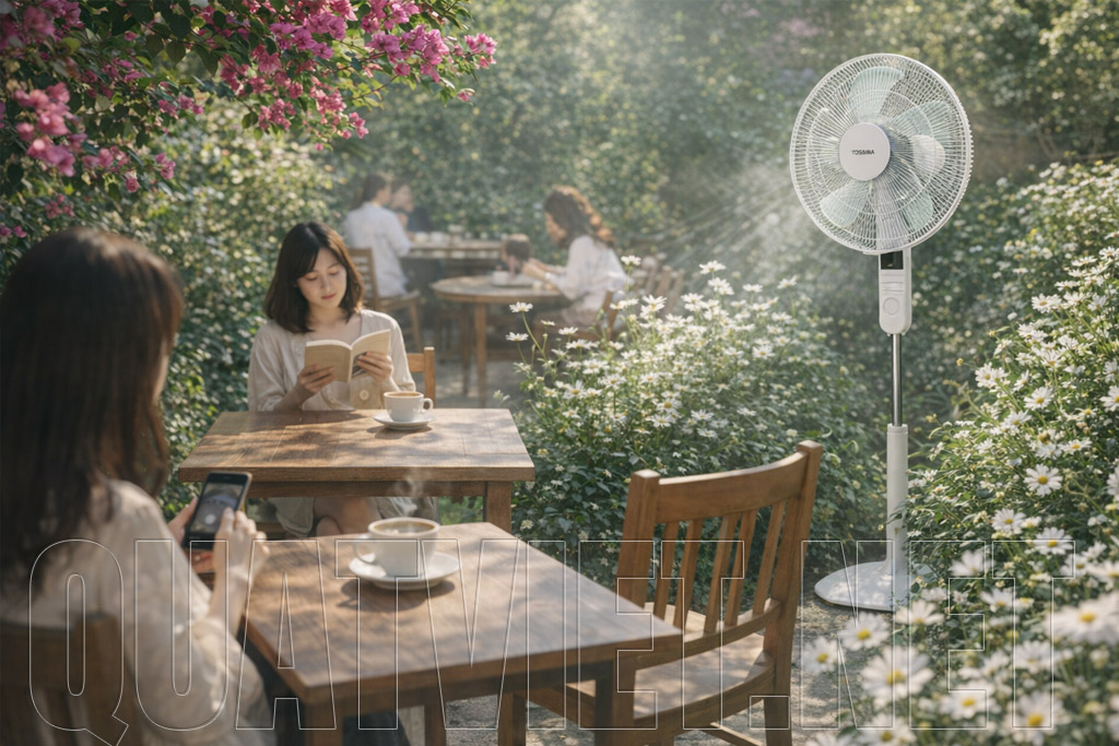 Quạt đứng Toshiba F-LSA20(H)VN làm mát không gian sân vườn, nơi học tập hoặc làm việc