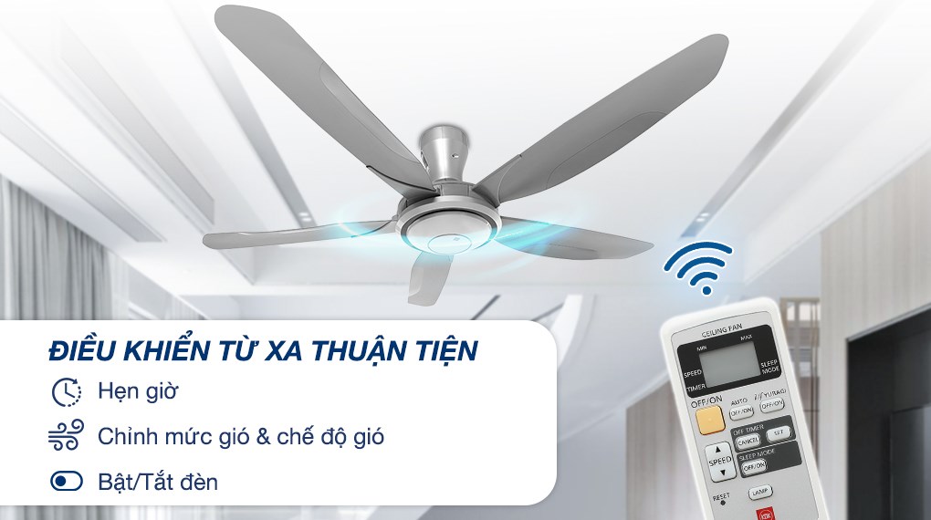 Điều khiển từ xa tiện lợi – thoải mái trong tầm tay