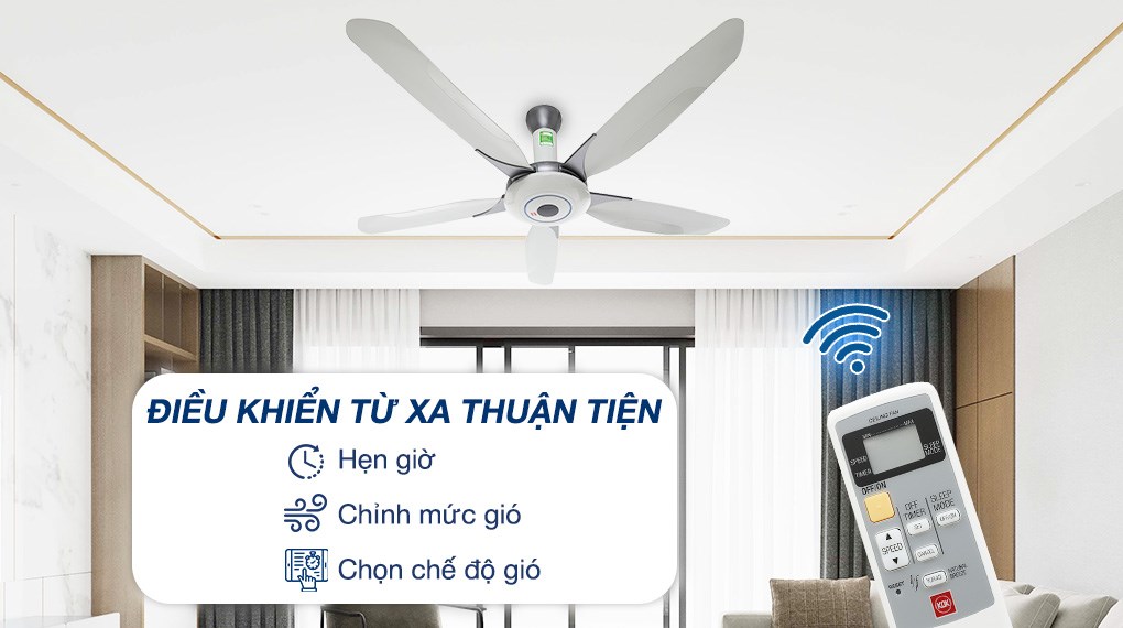 Điều khiển từ xa hiện đại – sử dụng dễ dàng, tiện lợi