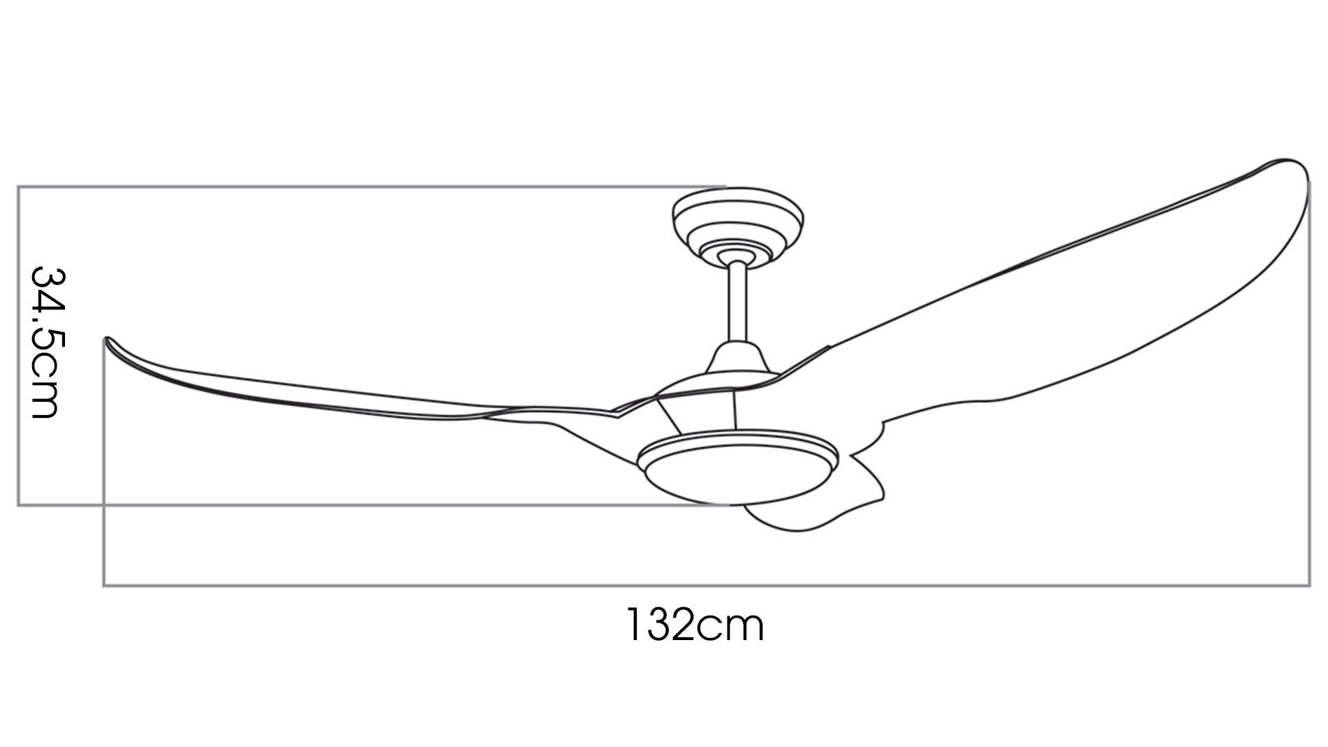 Thông số quạt trần đèn Kaiyokukan MIYA-217 