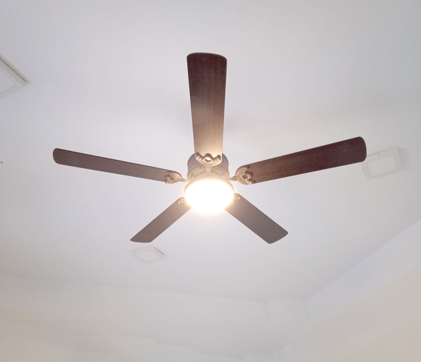 Quạt trần đèn Kaiyokukan Nhật Bản OKA-181-BA - ảnh thực tế