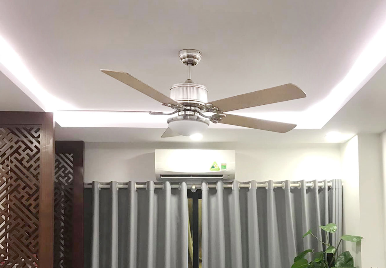 Quạt trần đèn Kaiyokukan  OKA-181-BN - ảnh thực tế