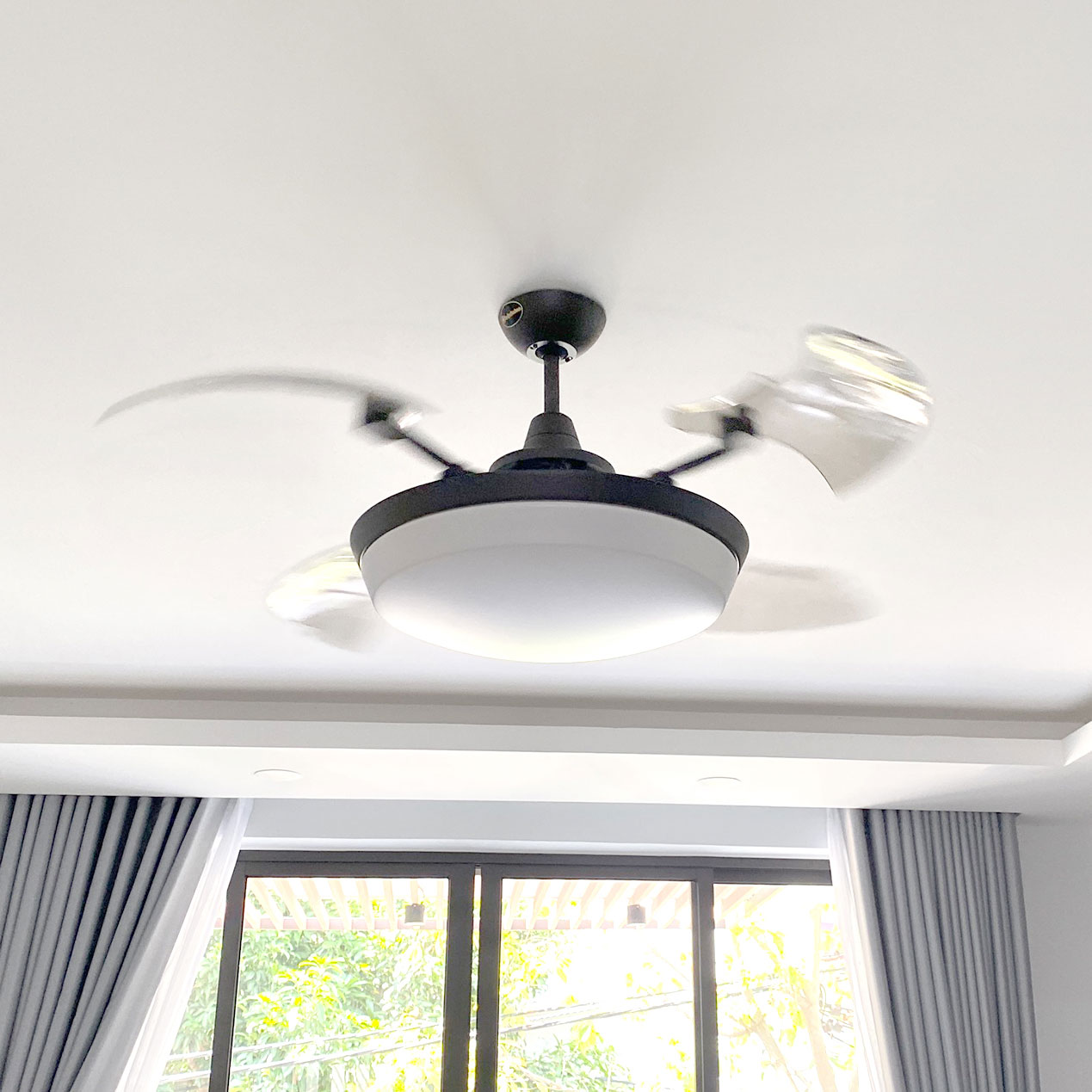 Quạt trần đèn Kaiyokukan Nhật Bản TOYA-214 ORB cánh 117cm - ảnh thực tế