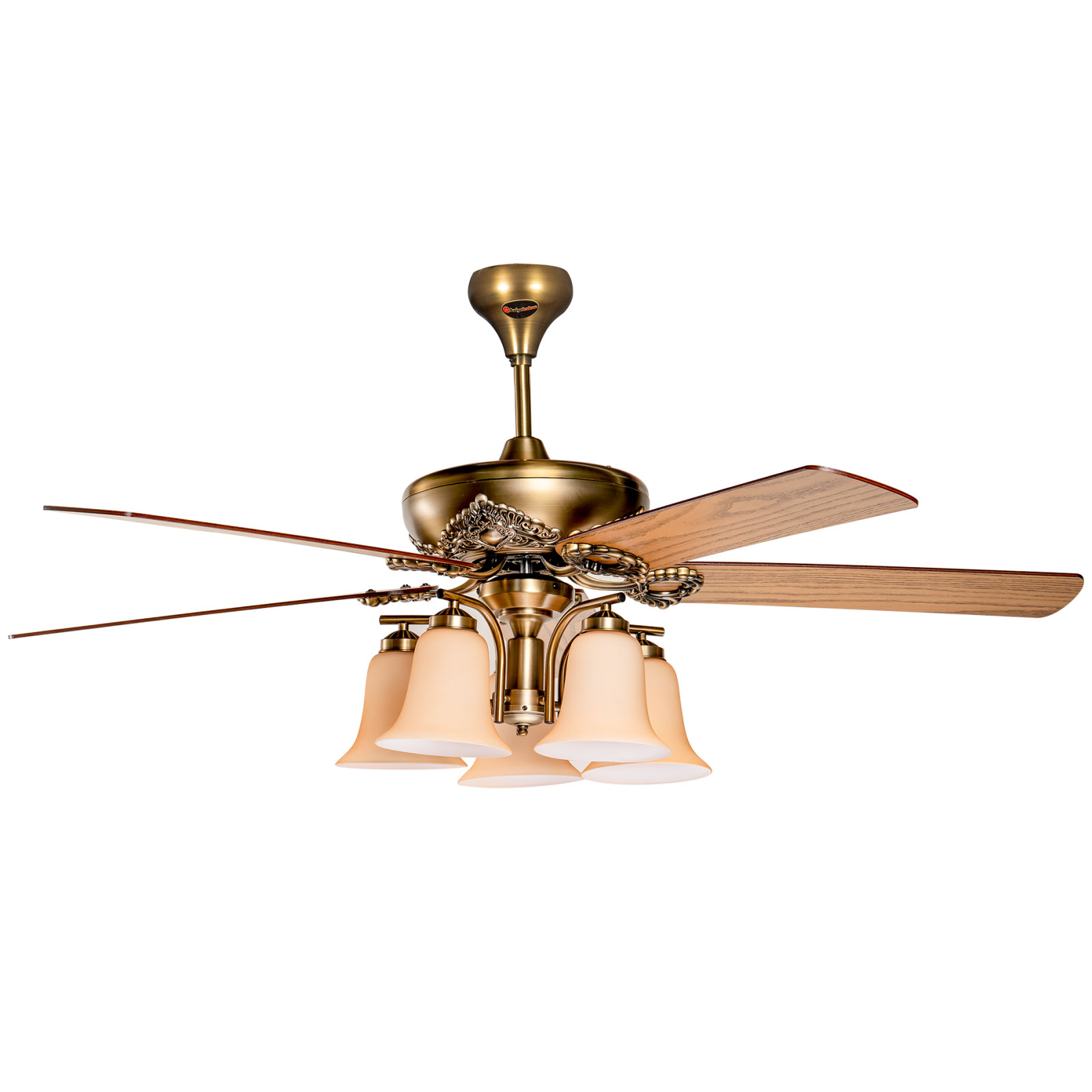 Quạt trần đèn Kaiyokukan Nhật Bản AKI-522-G cánh 152cm