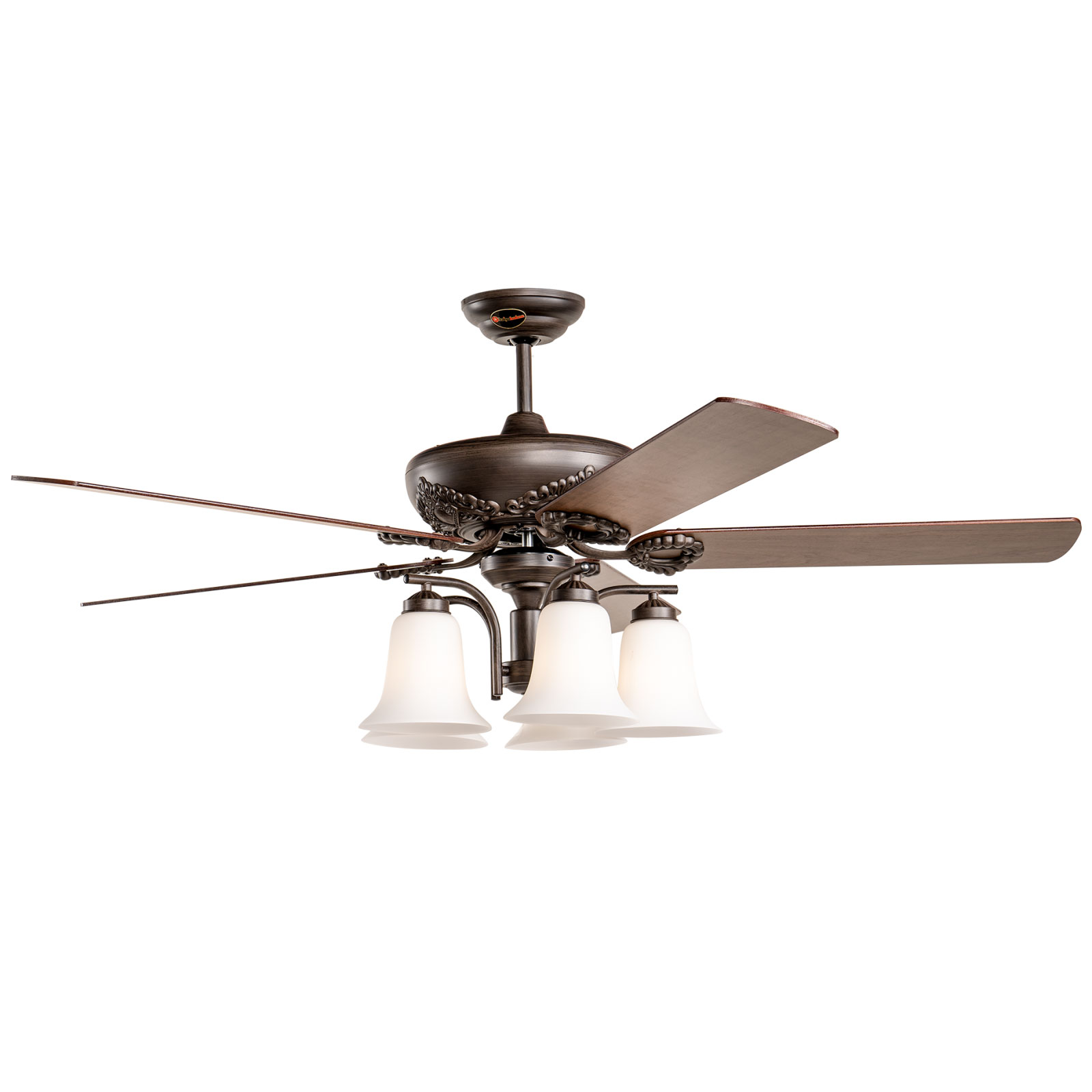 Quạt trần đèn Kaiyokukan Nhật Bản AKI-522-ORB cánh 152cm