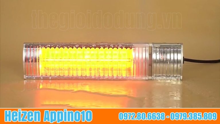 Đèn sưởi nhà tắm không chói mắt Heizen Appino10 