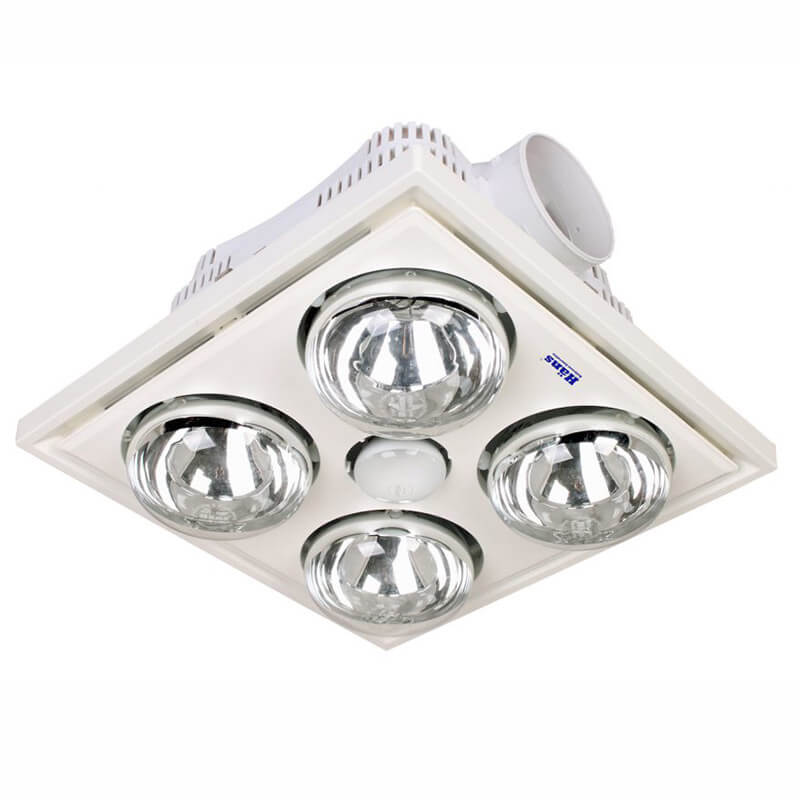 Đèn sưởi nhà tắm 4 bóng âm trần Hans H4B