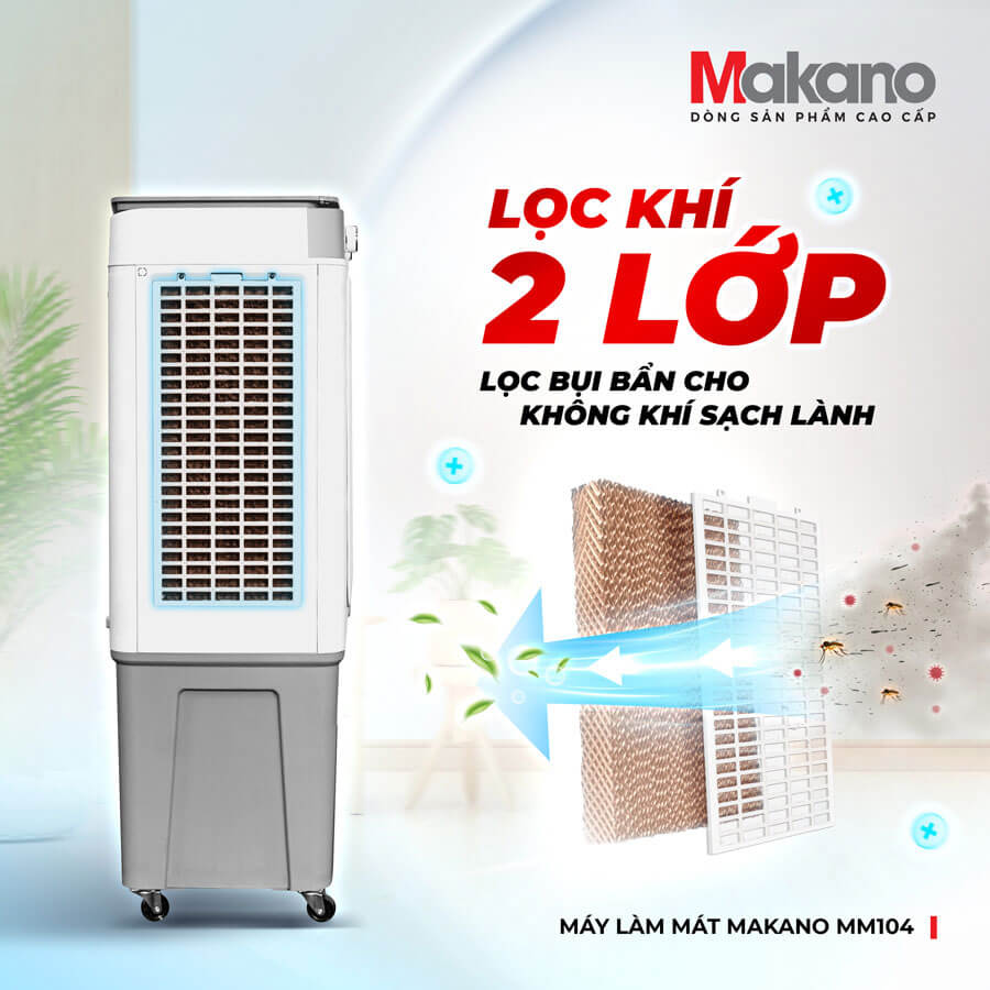 Lọc khí 2 lớp – không khí sạch lành
