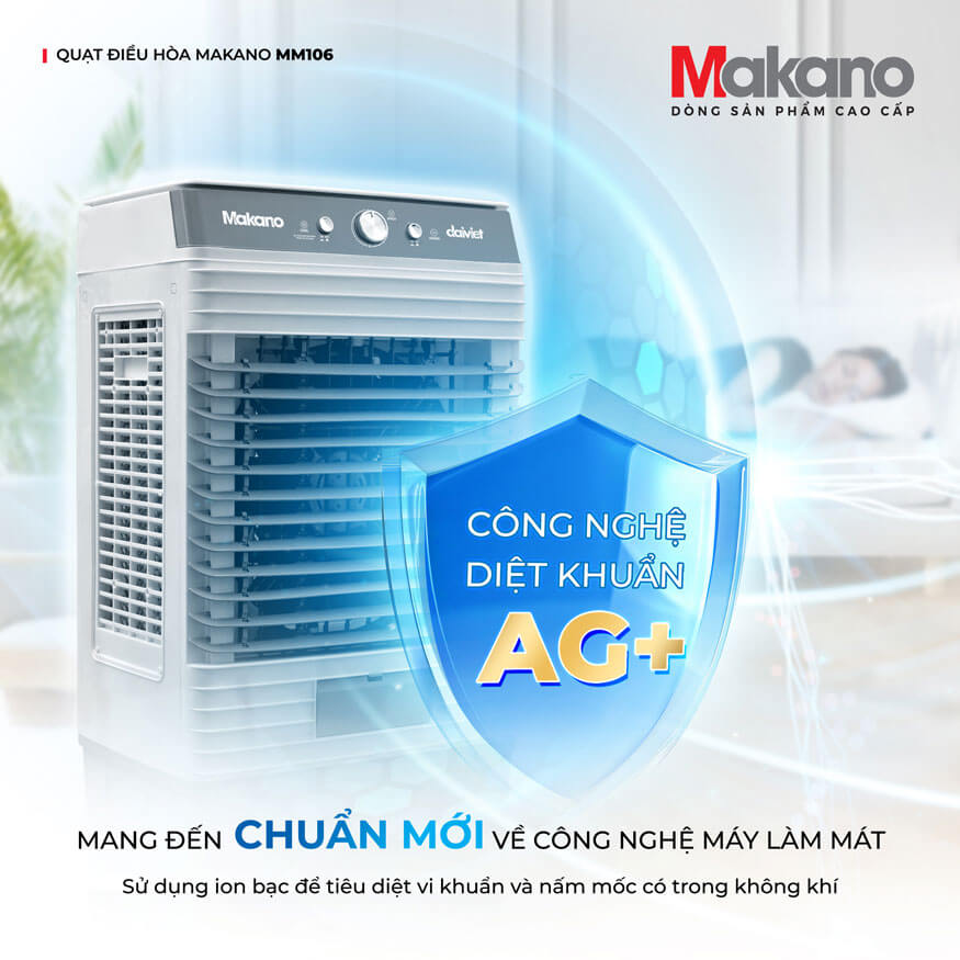 Công nghệ kháng khuẩn Ag+ tiên tiến hàng đầu