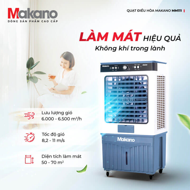 Làm mát mạnh mẽ cho không gian rộng 50 – 70m² – lý tưởng cho mọi gia đình