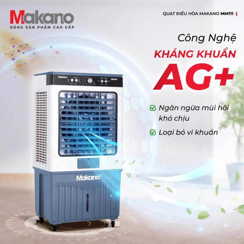 Công nghệ diệt khuẩn Ag+ đột phá – không khí luôn sạch và không mùi