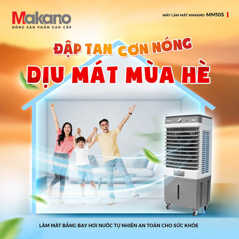 Công nghệ làm mát bằng bay hơi nước tự nhiên, ổn định và dễ chịu