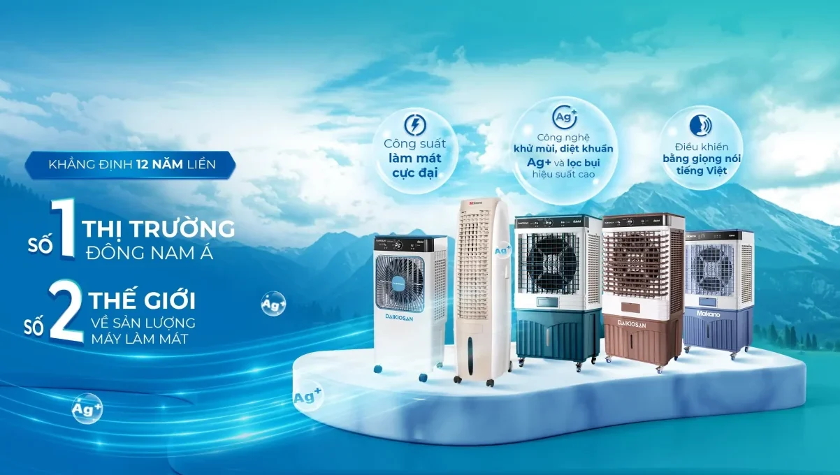 Một số quạt điều hòa Daikiosan tiêu biểu