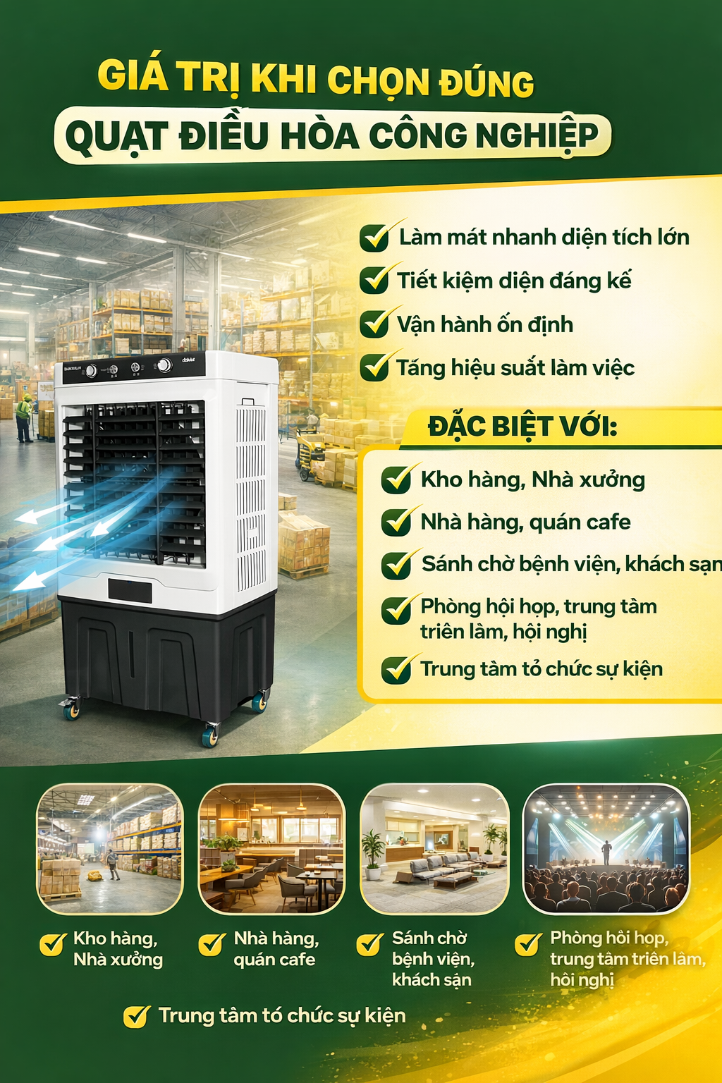 gia tri mang lai hieu qua lam mat tot khi chon dung quat dieu hoa cong nghiep