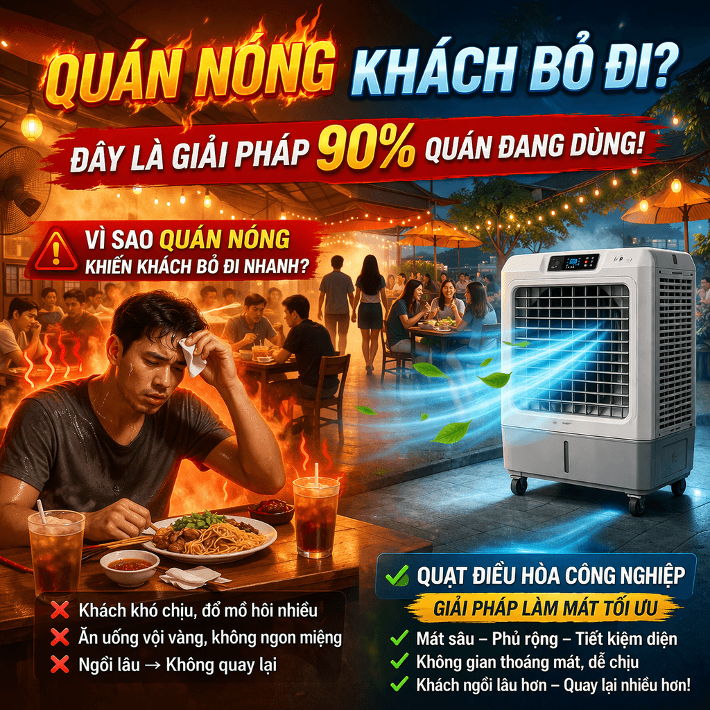 Quán Nóng Khách Bỏ Đi Đây Là Giải Pháp 90% Quán Đang Dùng