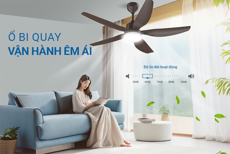 Hoạt động êm ái – Lý tưởng cho không gian nghỉ ngơi