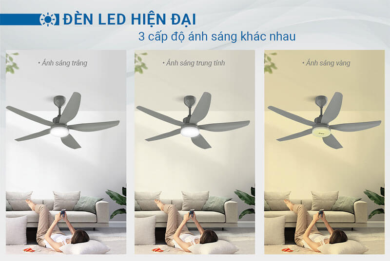 Đèn LED 3 màu – Linh hoạt chiếu sáng theo nhu cầu