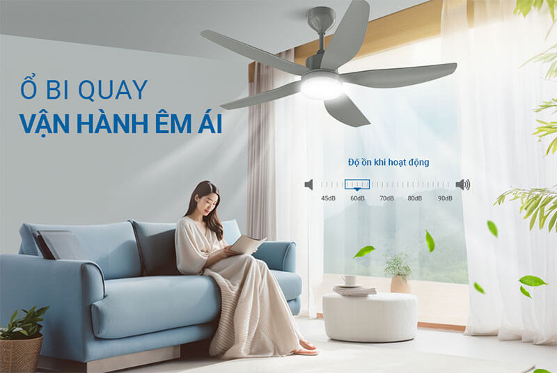 Vận hành êm ái – Lý tưởng cho không gian nghỉ ngơi