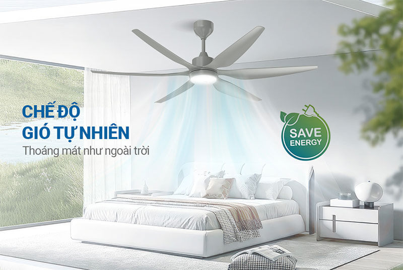 Chế độ gió tự nhiên – Tái tạo cảm giác dễ chịu ngoài trời