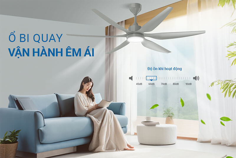 Vận hành êm ái – Độ ồn thấp tối ưu trải nghiệm