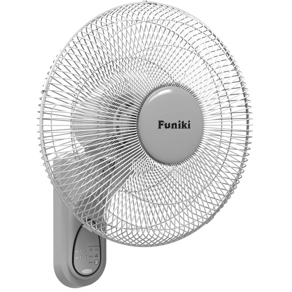 Quạt treo tường Funiki HQT3802AR 5 cánh có điều khiển từ xa nghiêng phải