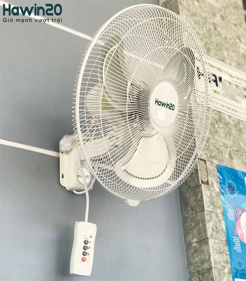 Nhông xoay bằng điện – Phân bổ gió đồng đều