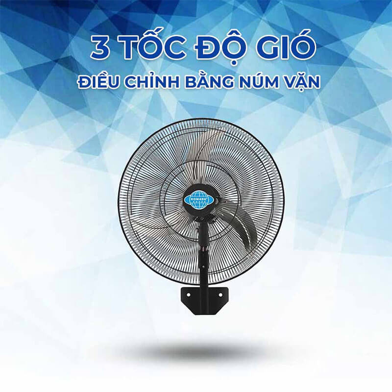 Điều chỉnh linh hoạt – 3 cấp độ gió tiện dụng