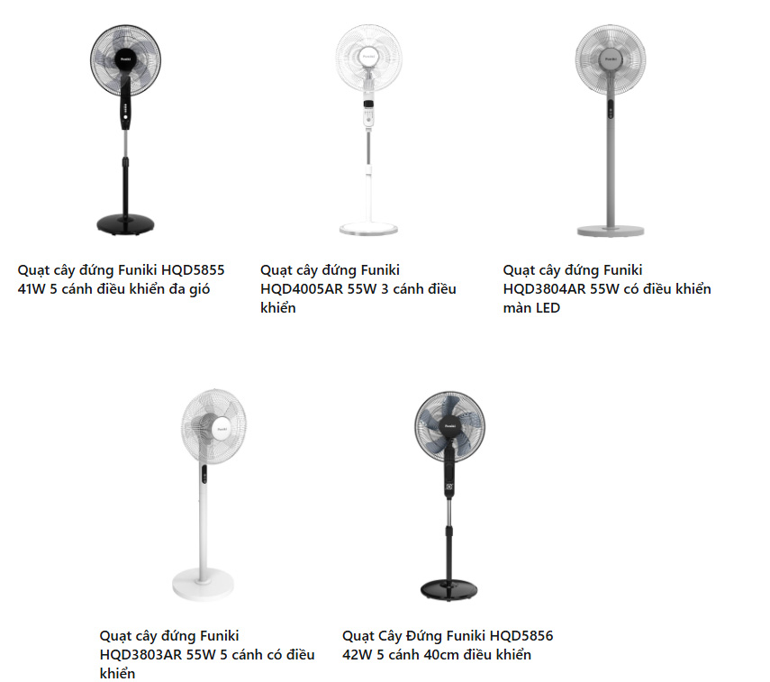 Top 5 Quạt Cây Đứng Funiki Chính Hãng 2026