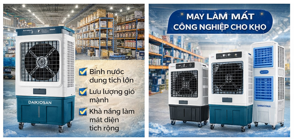 Quạt điều hòa công nghiệp cỡ lớn